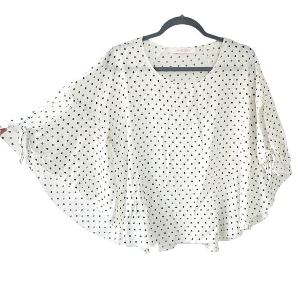 SEE BY CHLOE Y2K Fluttery Floral Batwing Sleeve Silk Blend Blouse Sz 40 (US 8) - Picture 1 of 8